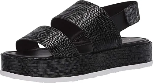 VIA SPIGA Women's V-Gabourey2 City Sandals, Black, 6