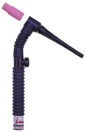 WeldCraft® WP-17FV Air Cooled Tig Torch Kit, Flexible Head, 7/8 in, One-Piece 25 ft Cable, WP-17FV-25-R