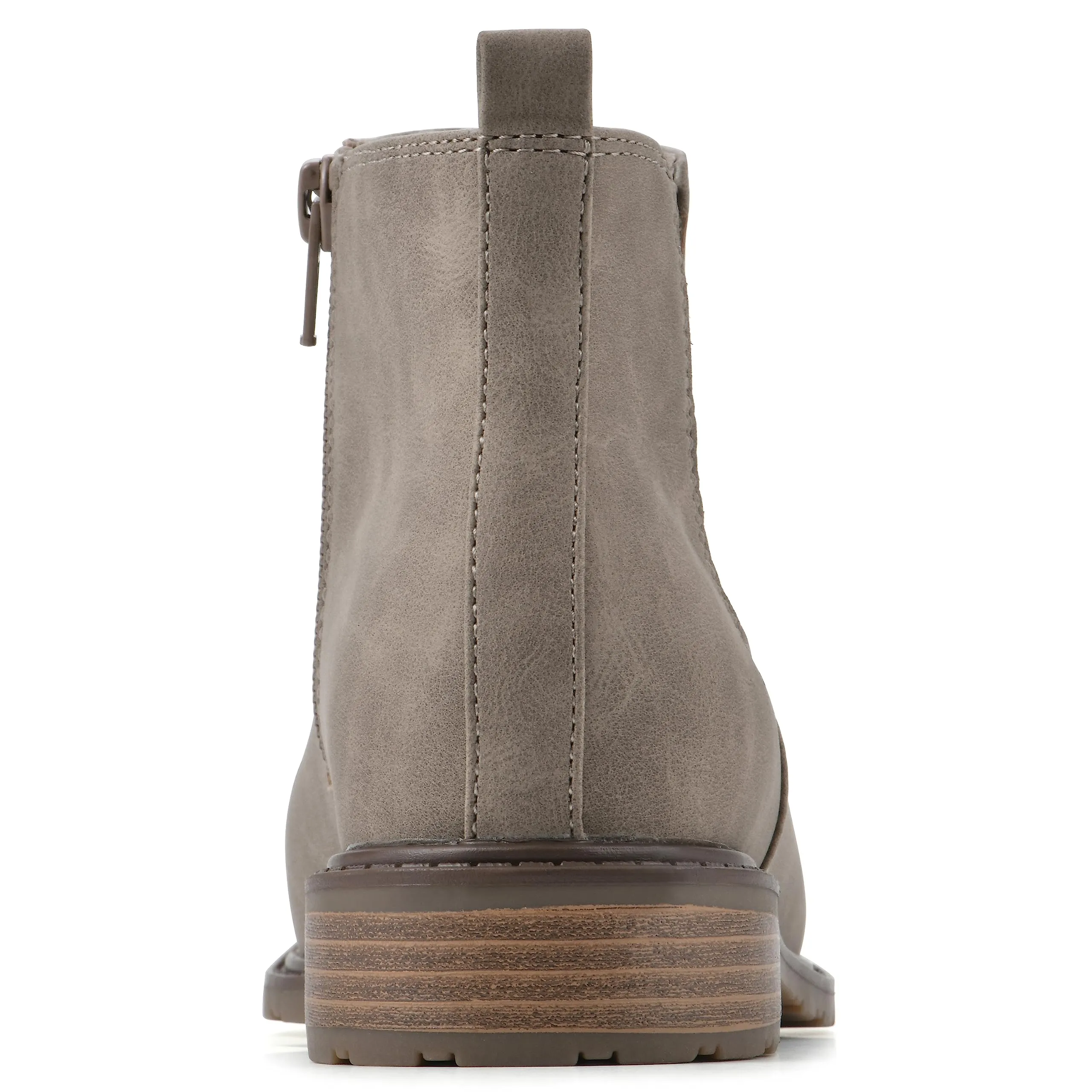 WHITE MOUNTAIN Women's Shoes Caching Block Heel Chelsea Bootie, Taupe/Smooth, 9.5 M
