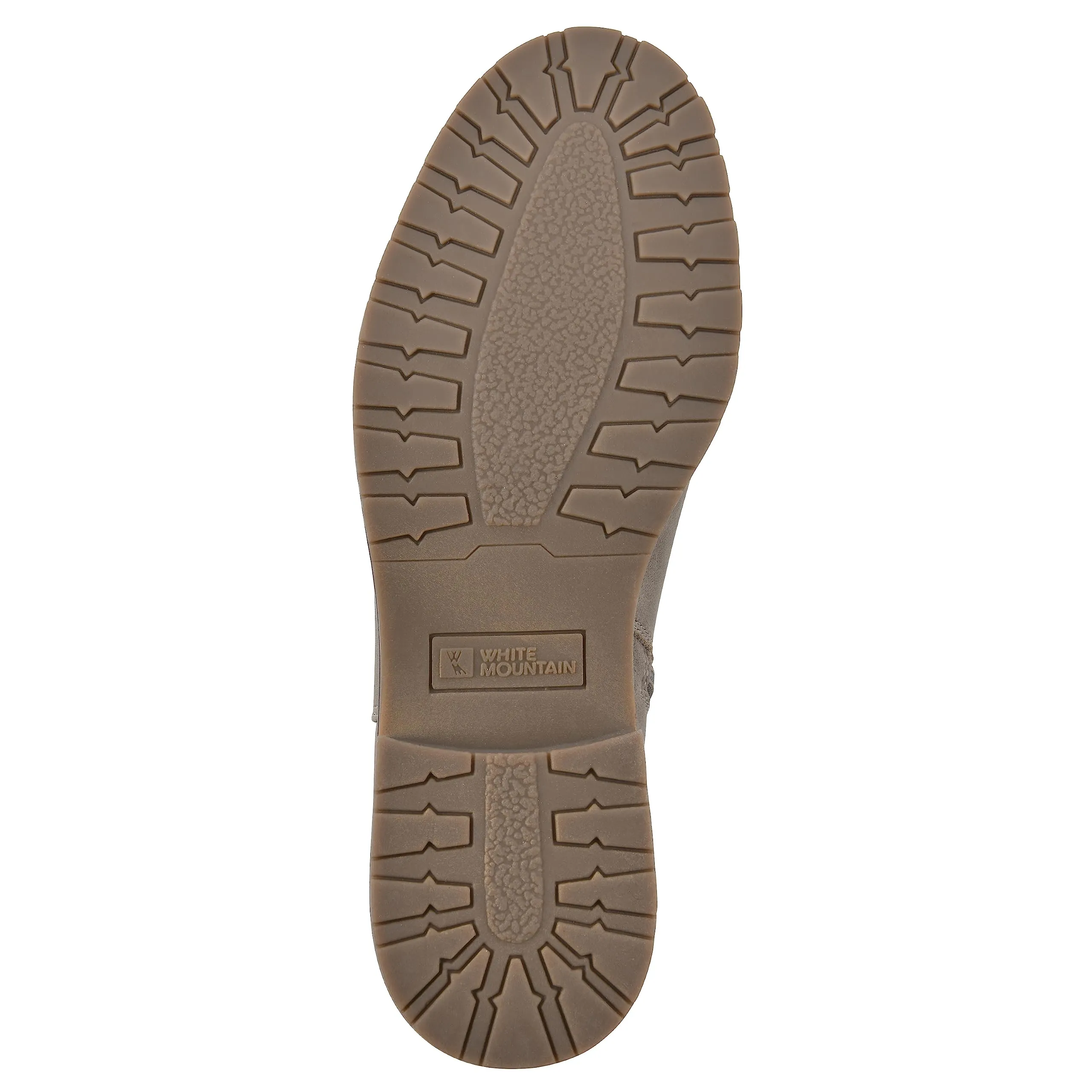 WHITE MOUNTAIN Women's Shoes Caching Block Heel Chelsea Bootie, Taupe/Smooth, 9.5 M
