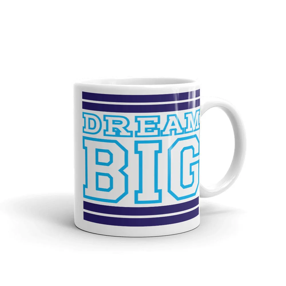 White Navy Blue and Carolina Blue Mug (11 oz.)