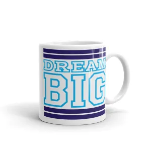 White Navy Blue and Carolina Blue Mug (11 oz.)