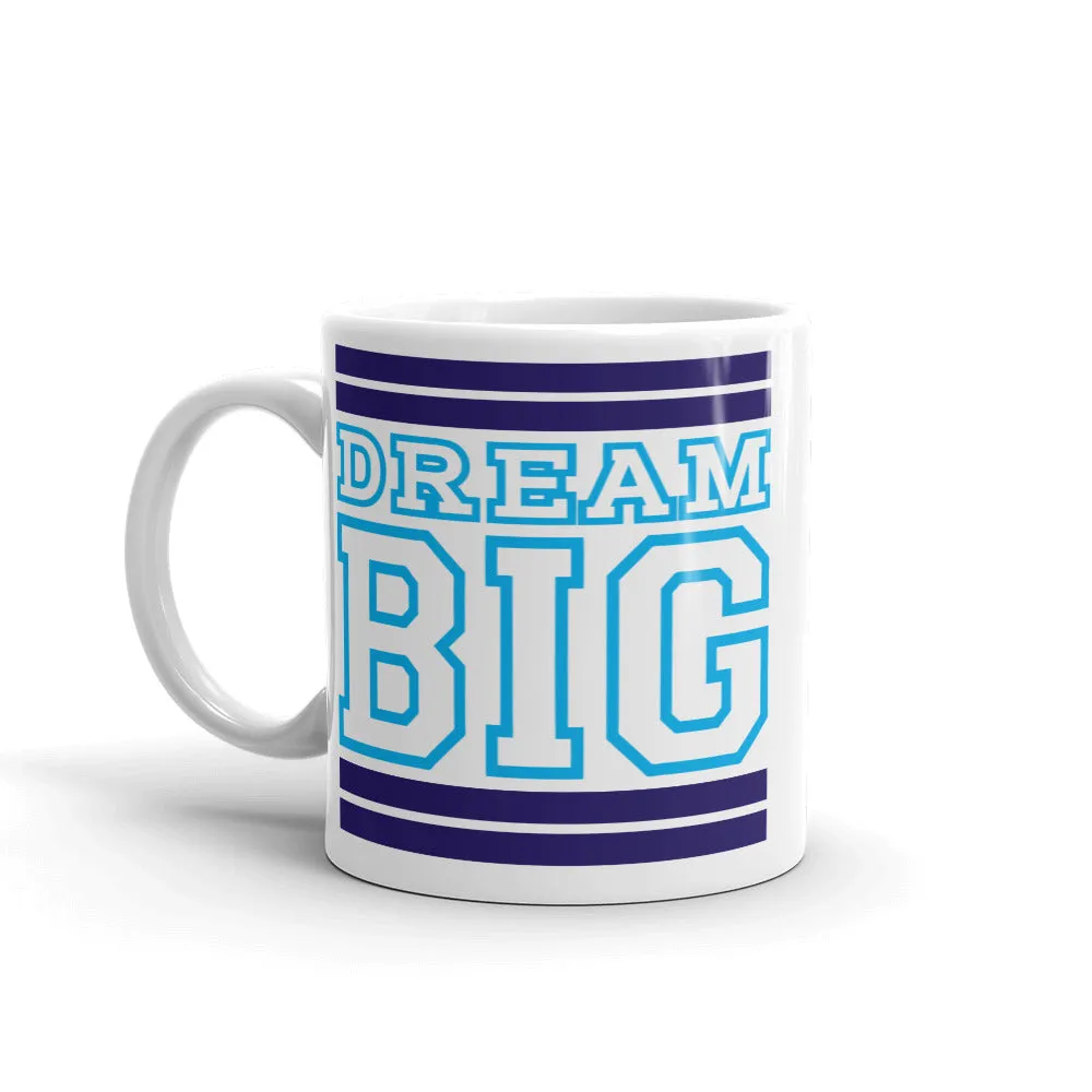 White Navy Blue and Carolina Blue Mug (11 oz.)