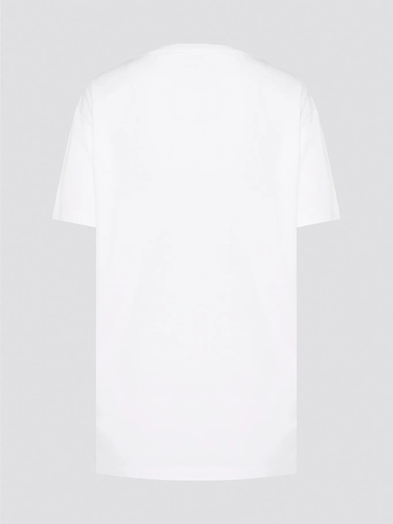 White Printed Oversized T-Shirt