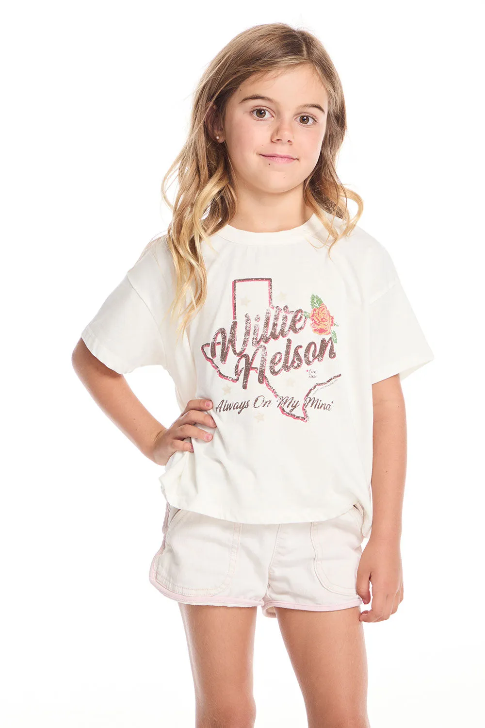 Willie Nelson Rose Of Texas Girls Tee