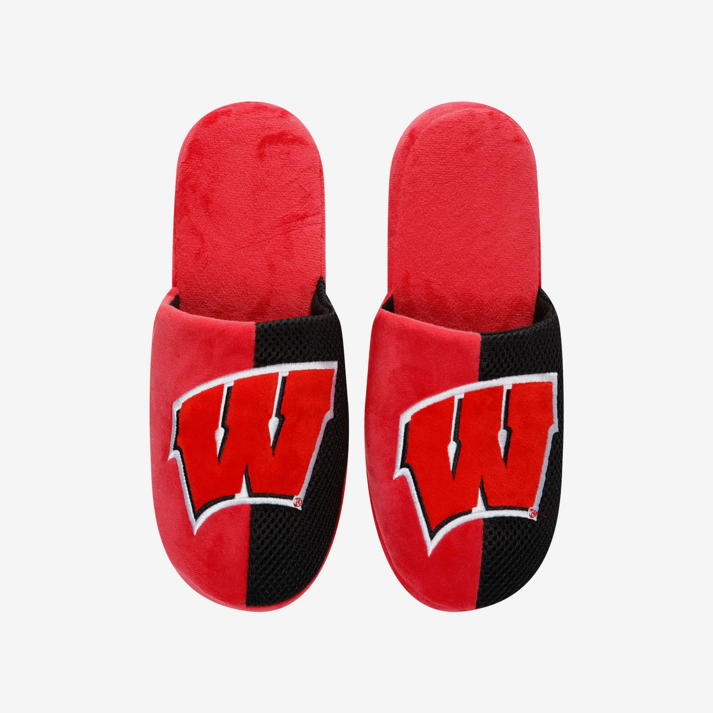 Wisconsin Badgers Team Logo Staycation Slipper