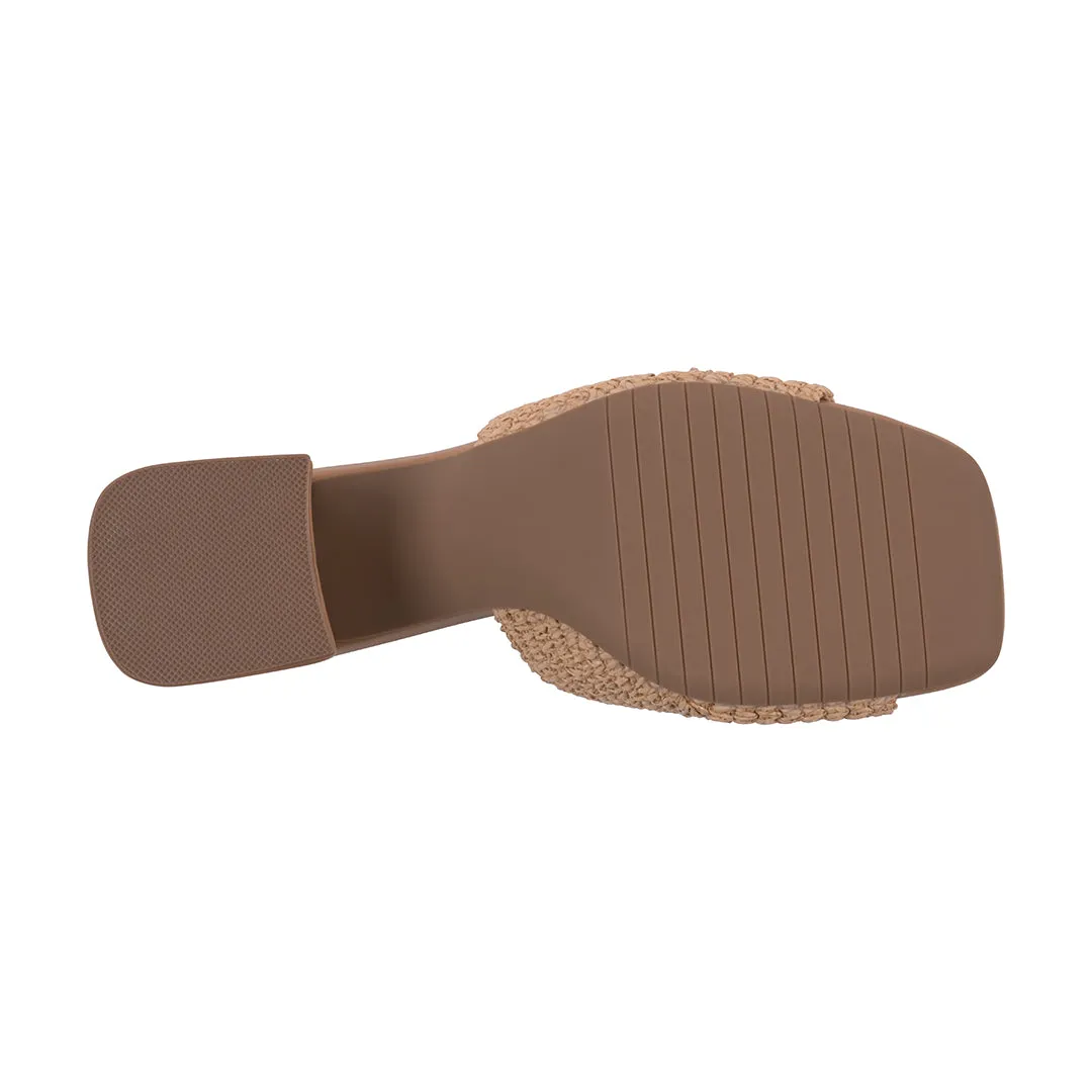 Women's Liza Natural Woven Heeled Sandals