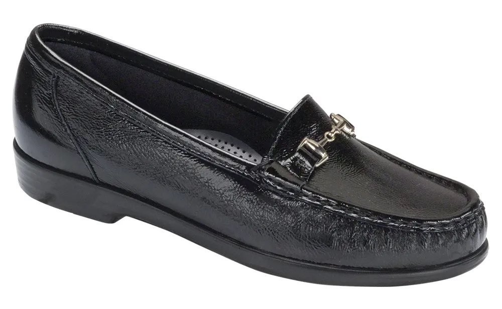 Women's Metro Slip On Loafer in Black Patent