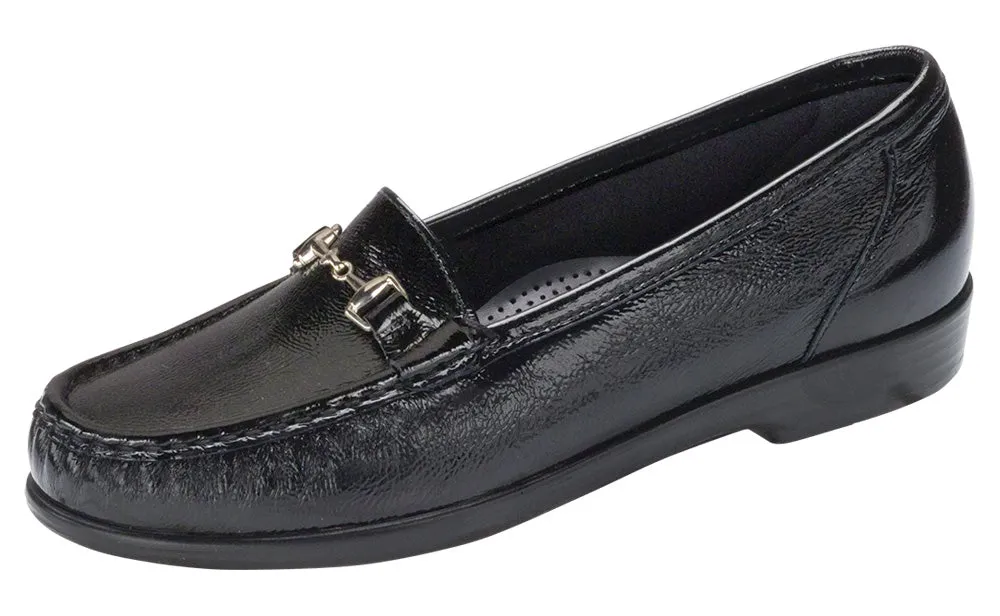 Women's Metro Slip On Loafer in Black Patent