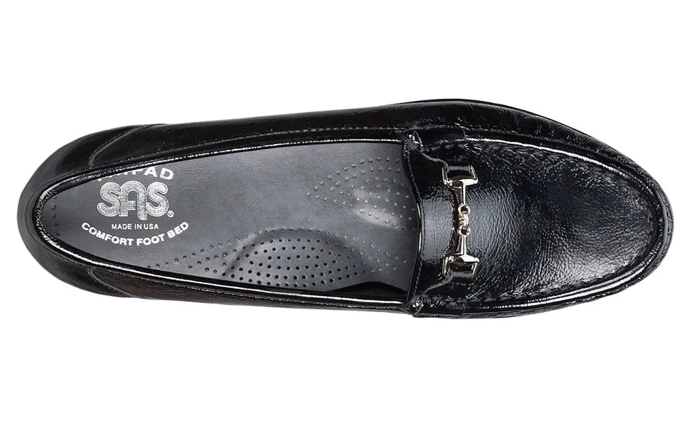 Women's Metro Slip On Loafer in Black Patent