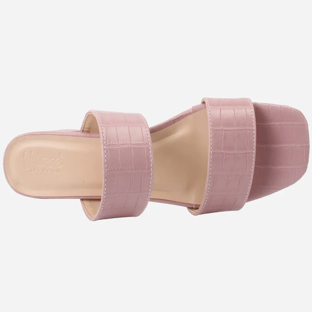 Women's "GEFA" Textured Strappy Slide-In Shoes