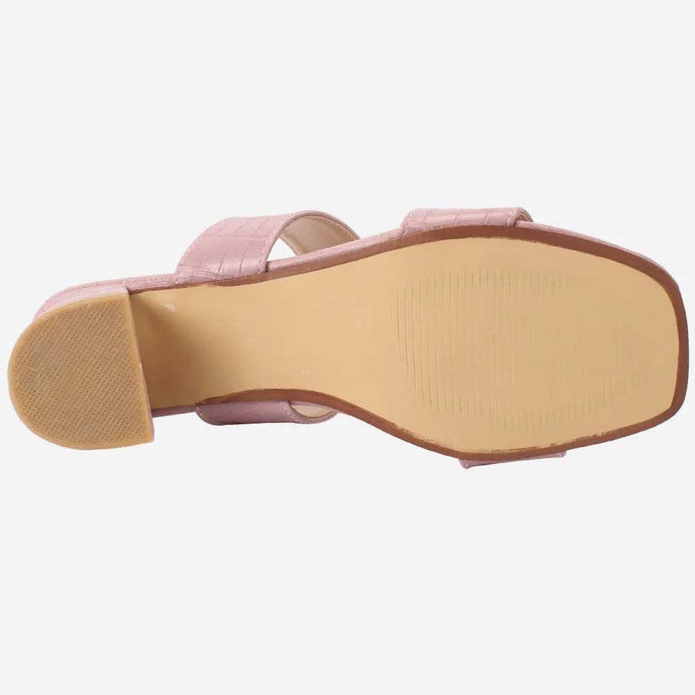 Women's "GEFA" Textured Strappy Slide-In Shoes