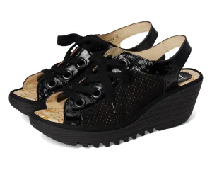 Women's Yuta617Fly Wedge Sandal In Black
