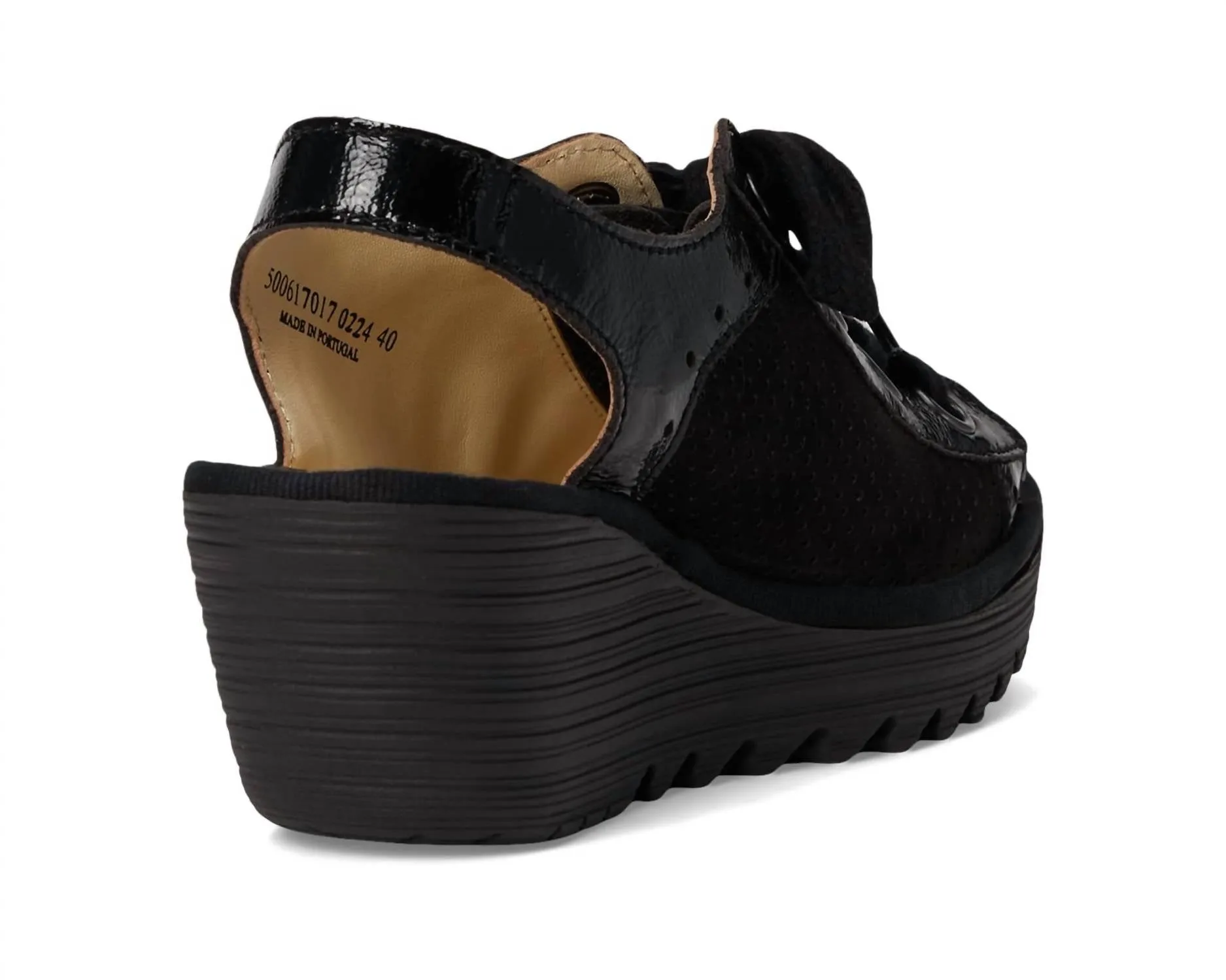 Women's Yuta617Fly Wedge Sandal In Black