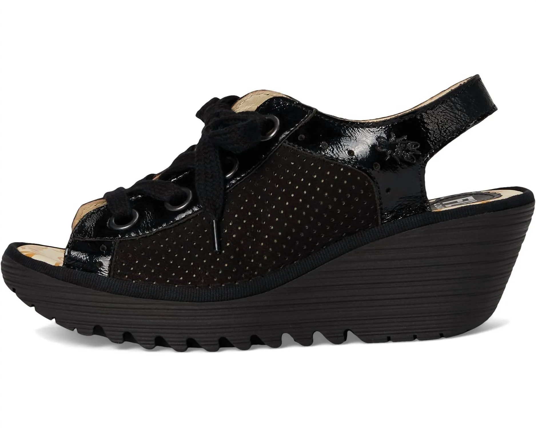 Women's Yuta617Fly Wedge Sandal In Black