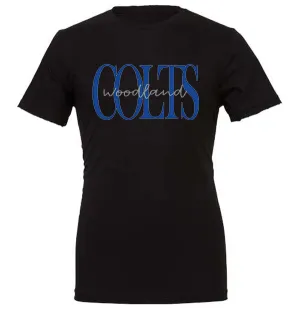 Woodland Colts bold script