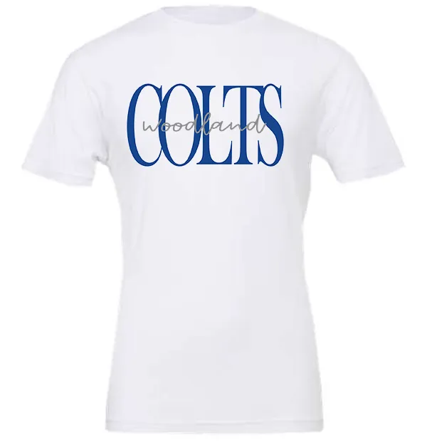 Woodland Colts bold script