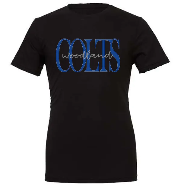 Woodland Colts bold script